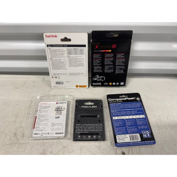 Lot of 5 SanDisk 4GB & Extreme III Kingdom 133X PixelFlash & Delkin Pro UDMA 6 - Picture 4 of 6